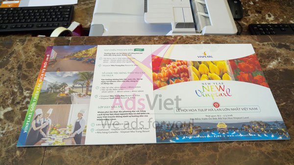 Thiết kế brochure đẹp tại Vinpearl Nha Trang của AdsViet